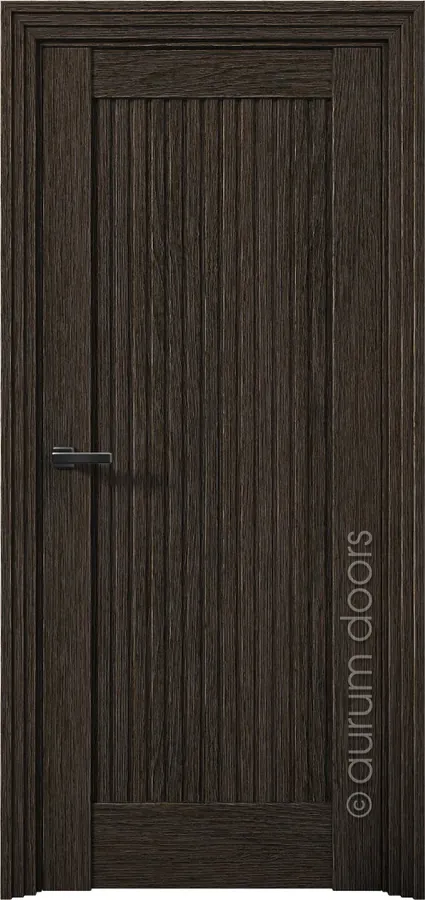 Дверь Aurum Doors Никель — Дуб Темный