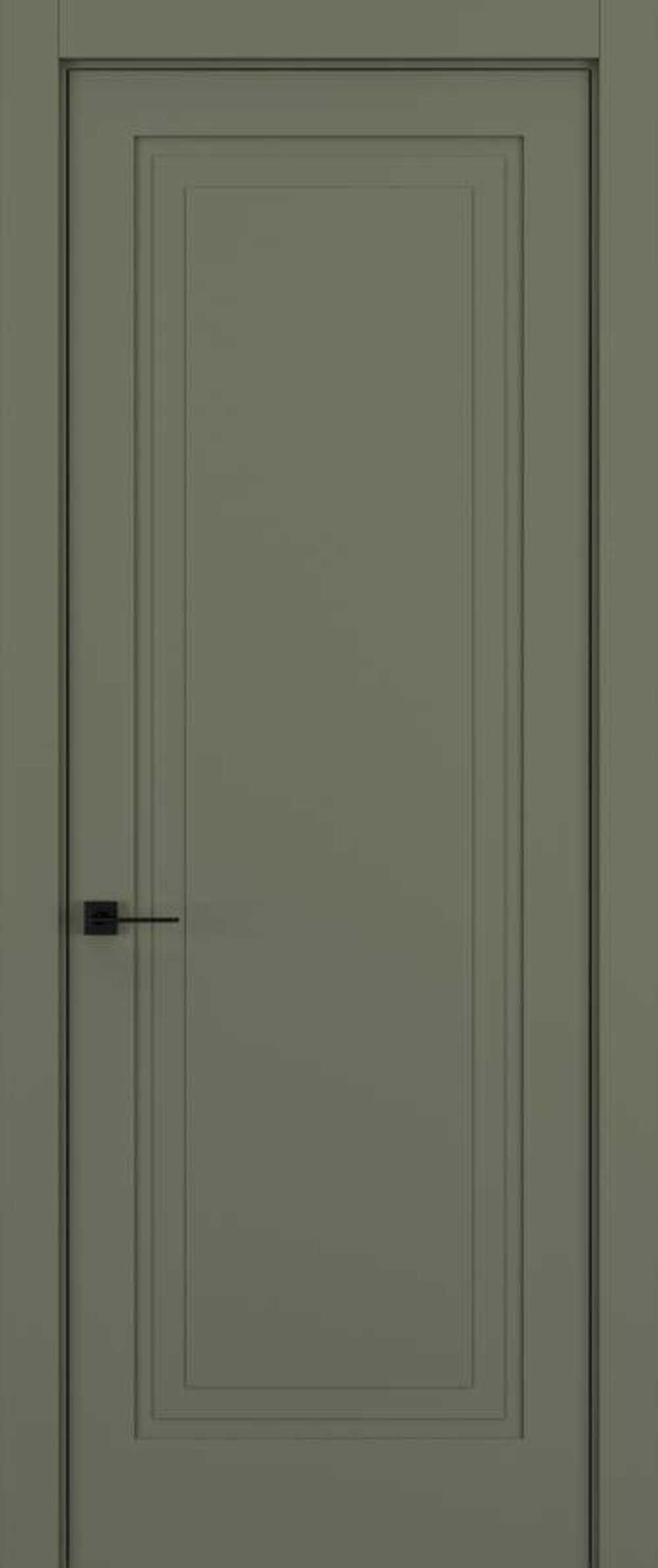 Дверь 1 СВОБОДА в матовой эмали, цвет Матовый Оливковый, фабрика HAUSDOORS