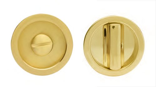 Ручка для раздвижной двери MORELLI ART.55/A OSA с заверткой WC и пальчиковой ручкой, матовое золото  латунь — BAKUN DOORS, Новосибирск