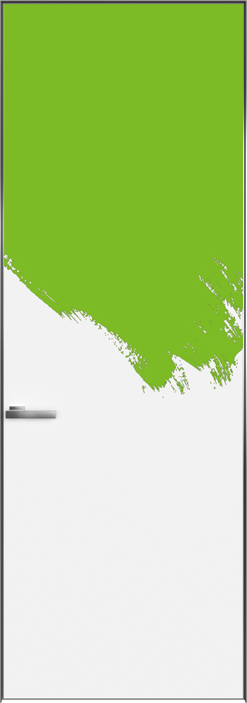 Скрытая дверь HAUSDOORS Скрытые PAINT INVISIBLE 0 PI Реверс · кромка хром, под покраску — BAKUN DOORS, Новосибирск