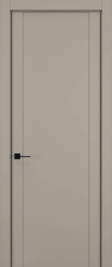 Дверь HAUSDOORS Фактурные линии модель 1, керамик (soft-touch) — BAKUN DOORS, Новосибирск