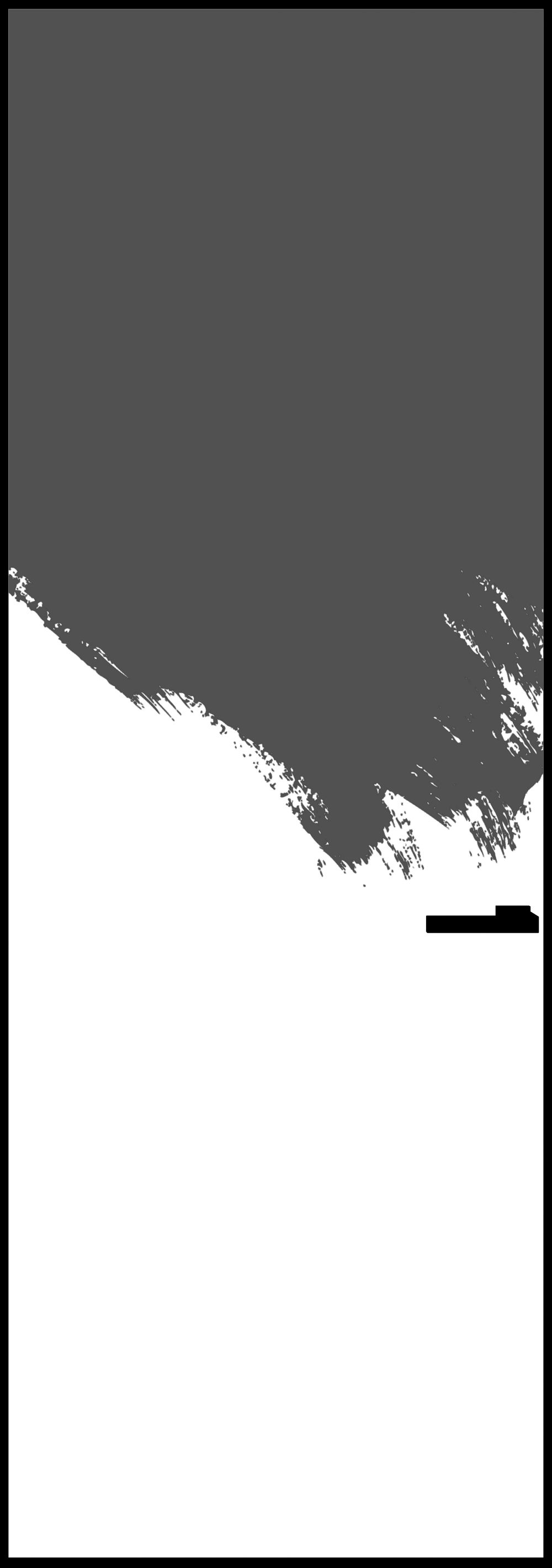 Скрытая дверь HAUSDOORS Скрытые PAINT INVISIBLE 0 PI Реверс · кромка чёрная, под покраску — BAKUN DOORS, Новосибирск
