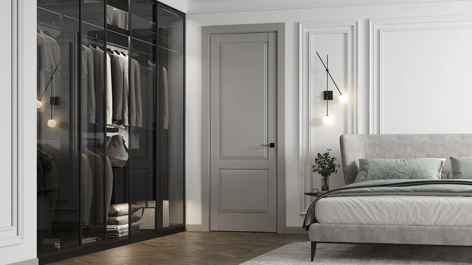 HAUSDOORS Новая классика 9 в интерьере — визуализация фабрики