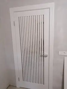 Дверь Aurum Doors «Никель», Ni 4 · Аляска — живое фото модели; салон BAKUN DOORS, Новосибирск
