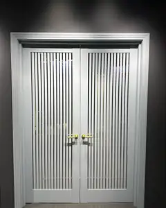 Дверь Aurum Doors «Никель», Ni 4 · Deep Blue — живое фото модели; салон BAKUN DOORS, Новосибирск