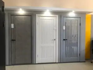 Дверь Aurum Doors «Никель», Ni 4 — живое фото модели; салон BAKUN DOORS, Новосибирск