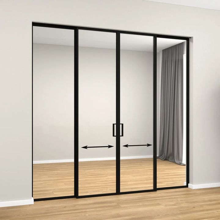 Перегородка HAUSDOORS «Классик»: четыре полотна в проёме