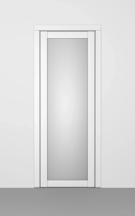 3D-модель двери HAUSDOORS Новая классика 2, стекло матовое с двух сторон