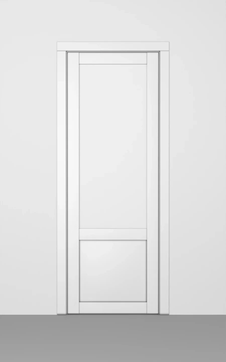 3D-модель двери HAUSDOORS Новая классика 4, стекло матовое с двух сторон