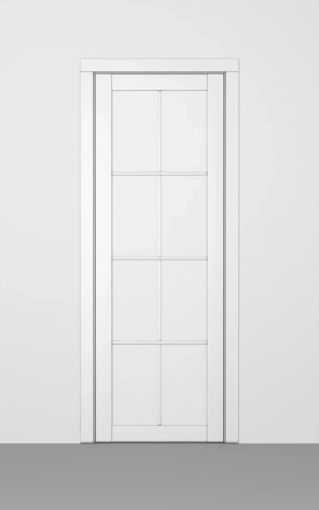 3D-модель двери HAUSDOORS Новая классика 5, стекло матовое с двух сторон